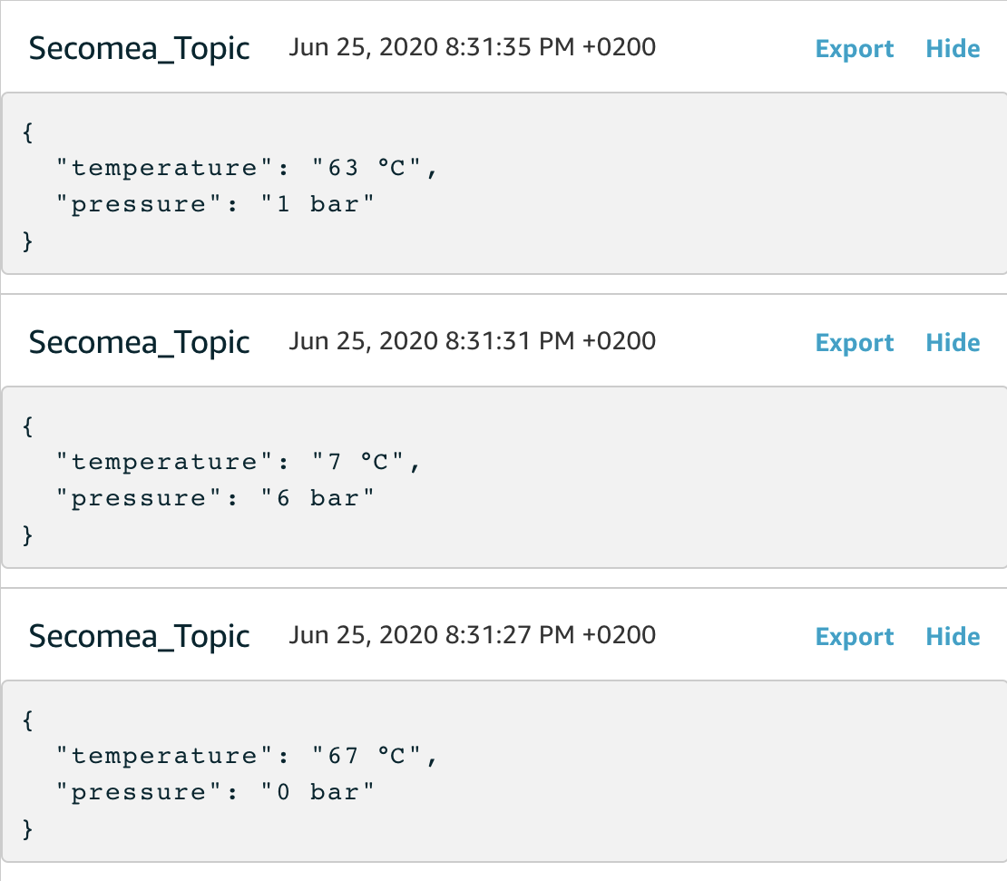 IoT Secomea Topic Test